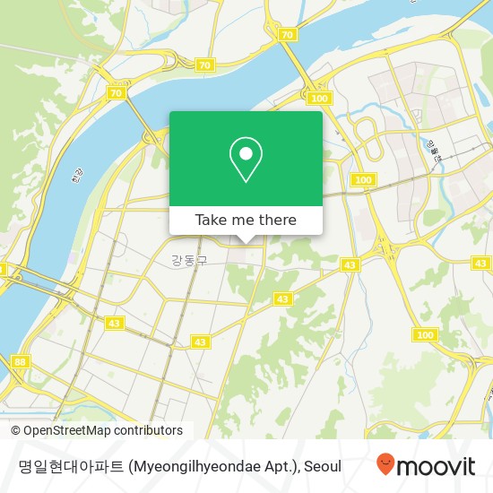 명일현대아파트 (Myeongilhyeondae Apt.) map