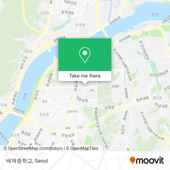 배재중학교 map