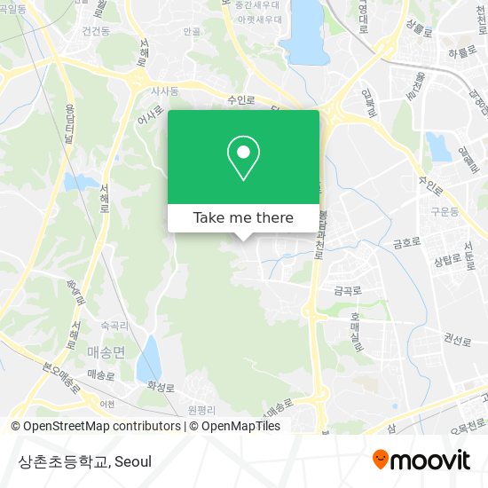 상촌초등학교 map