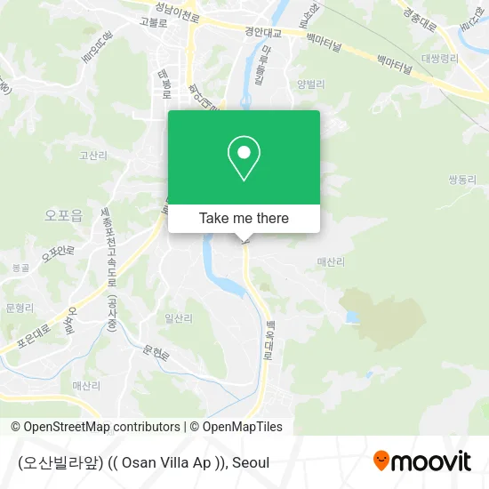 (오산빌라앞) (( Osan Villa Ap )) map