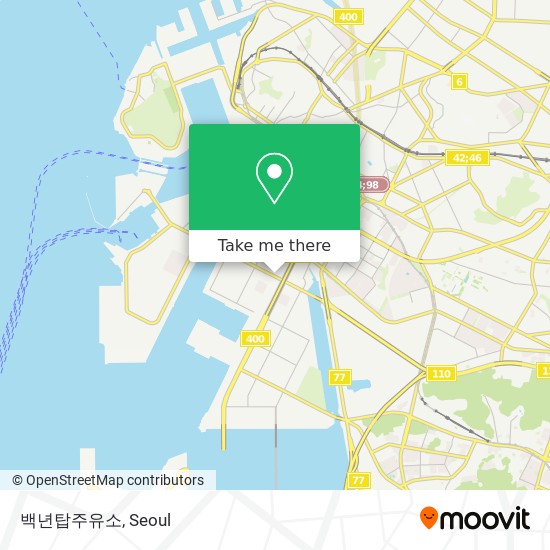 백년탑주유소 map