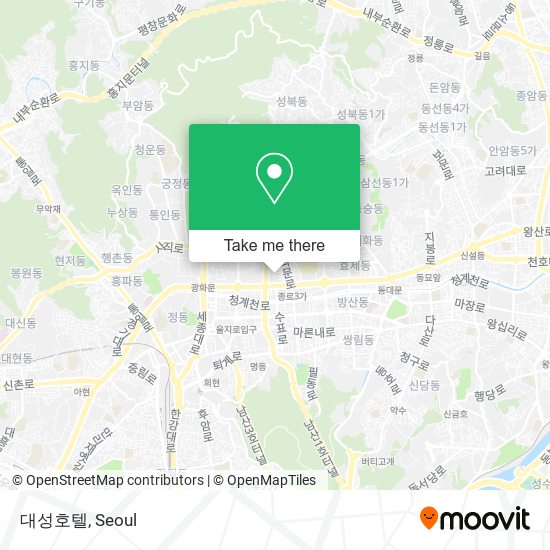 대성호텔 map