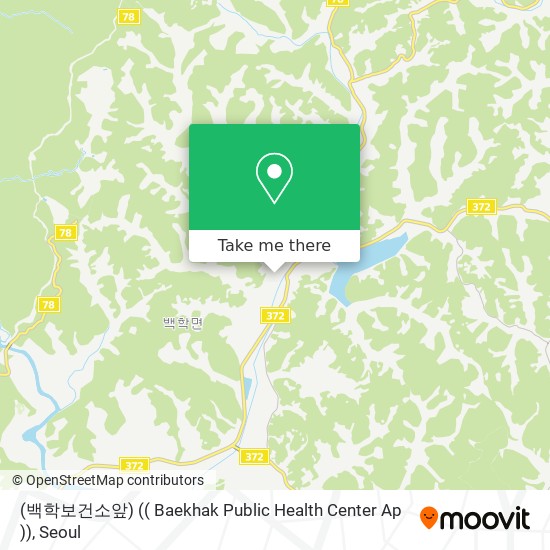 (백학보건소앞) (( Baekhak Public Health Center Ap )) map