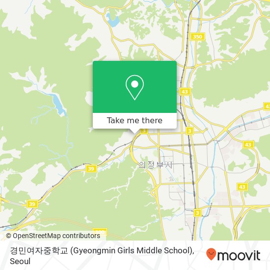 경민여자중학교 (Gyeongmin Girls Middle School) map