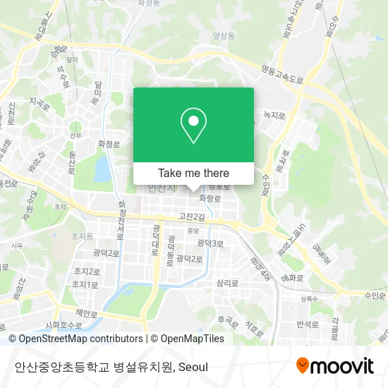 안산중앙초등학교 병설유치원 map