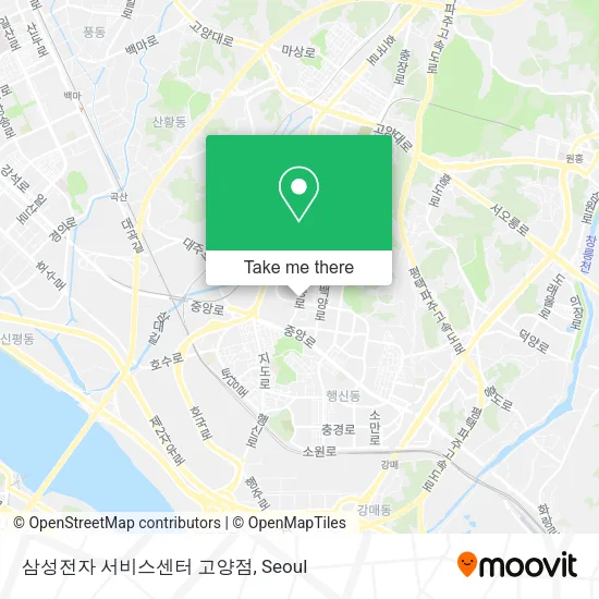 삼성전자 서비스센터 고양점 map