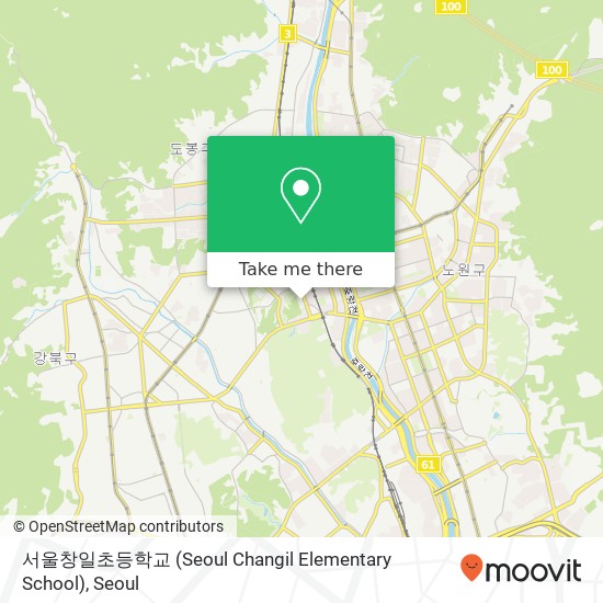 서울창일초등학교 (Seoul Changil Elementary School) map