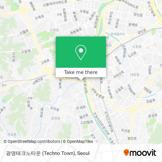 광명테크노타운 (Techno Town) map