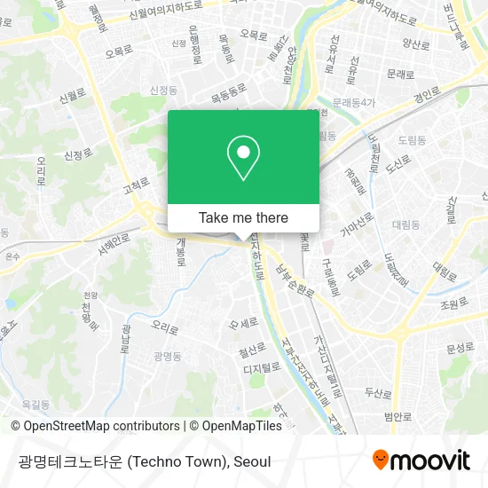 광명테크노타운 (Techno Town) map
