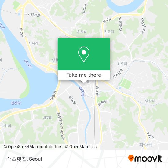 속초횟집 map