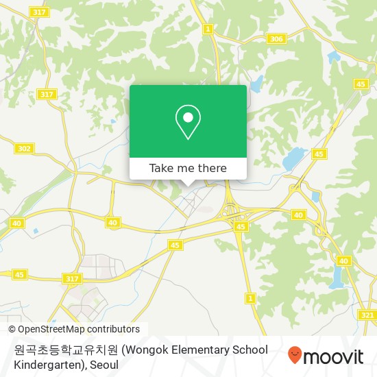 원곡초등학교유치원 (Wongok Elementary School Kindergarten) map