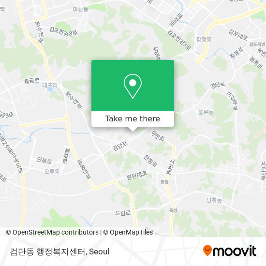 검단동 행정복지센터 map