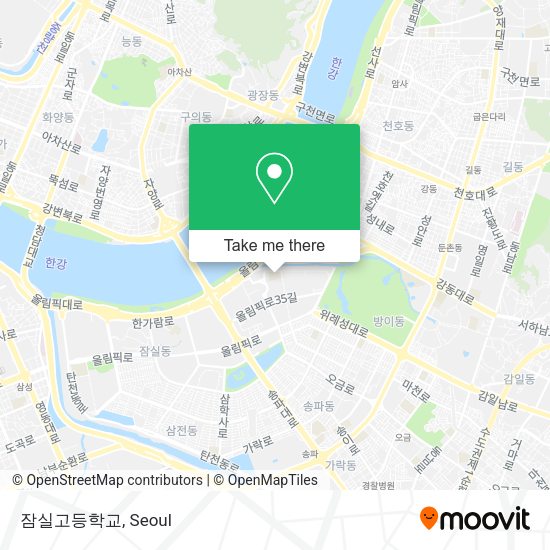 잠실고등학교 map