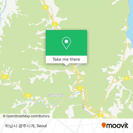 하남시-광주시계 map