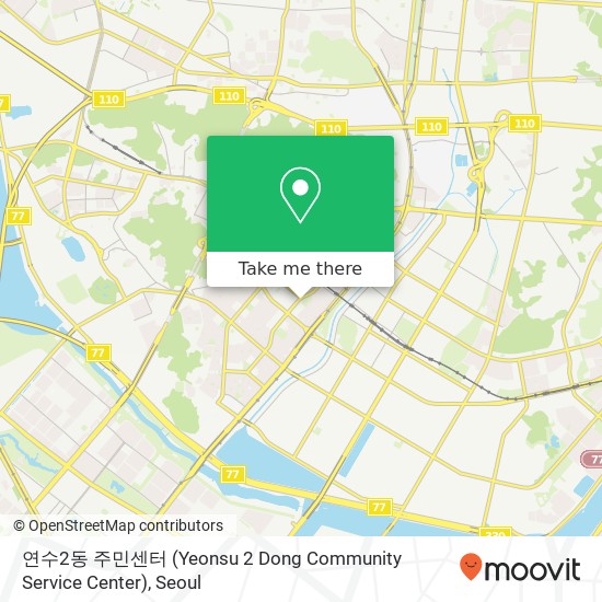 연수2동 주민센터 (Yeonsu 2 Dong Community Service Center) map