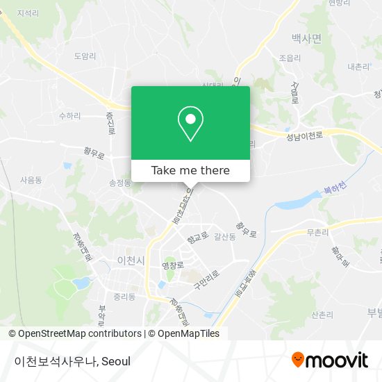 이천보석사우나 map