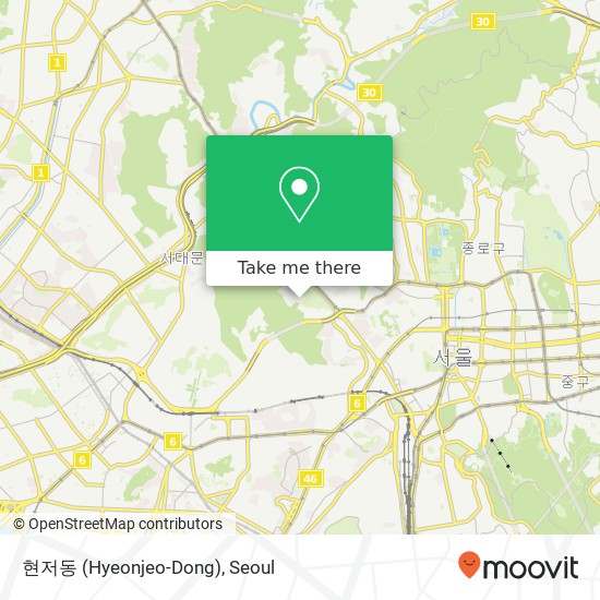 현저동 (Hyeonjeo-Dong) map