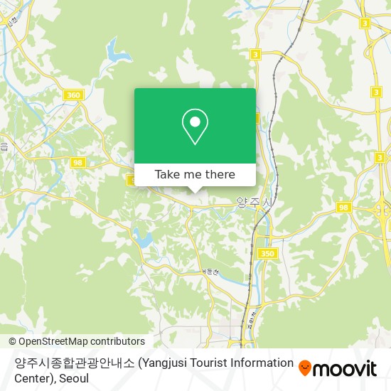 양주시종합관광안내소 (Yangjusi Tourist Information Center) map