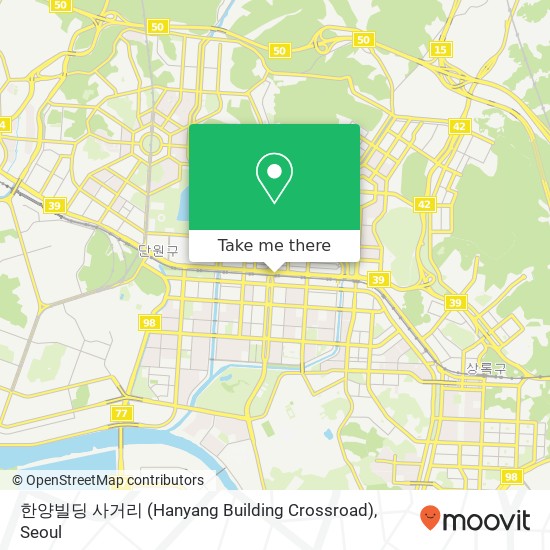 한양빌딩 사거리 (Hanyang Building Crossroad) map