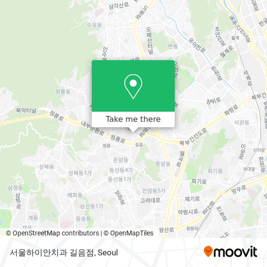 서울하이안치과 길음점 map