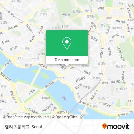 염리초등학교 map