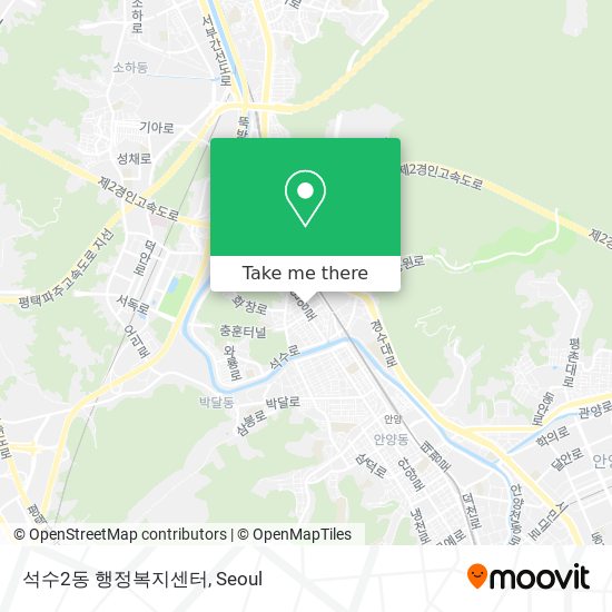 석수2동 행정복지센터 map