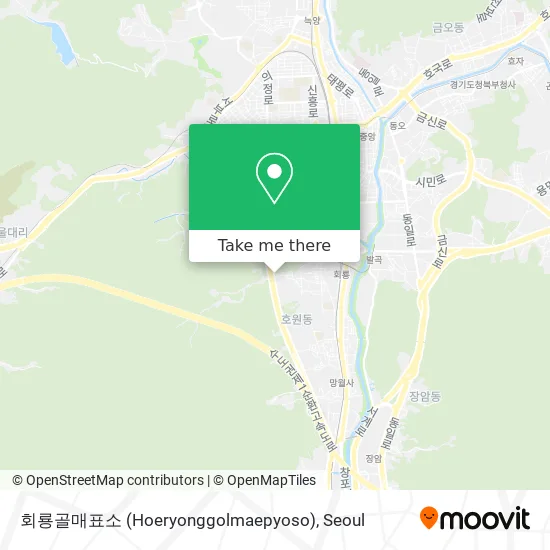 회룡골매표소 (Hoeryonggolmaepyoso) map