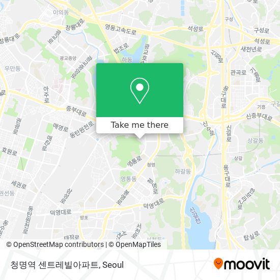 청명역 센트레빌아파트 map