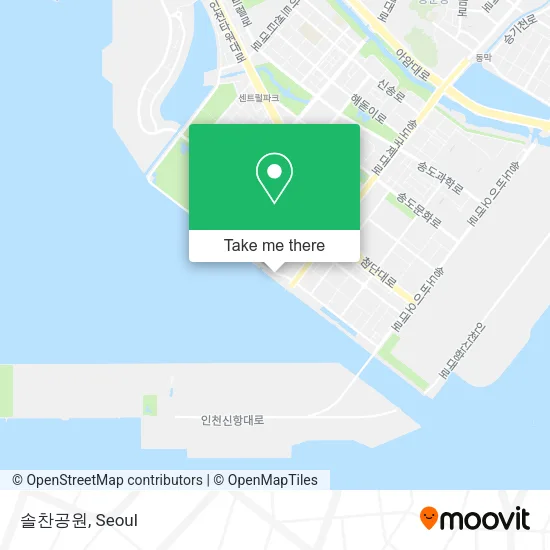 솔찬공원 map