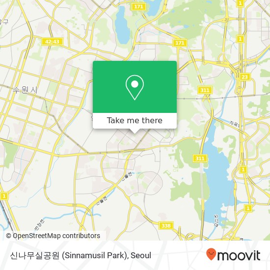 신나무실공원 (Sinnamusil Park) map