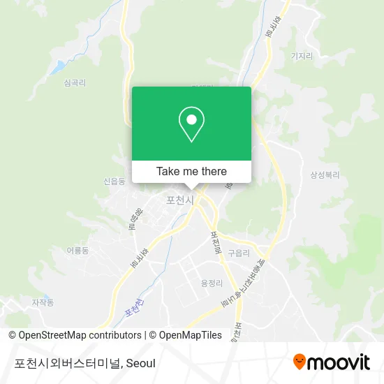포천시외버스터미널 map