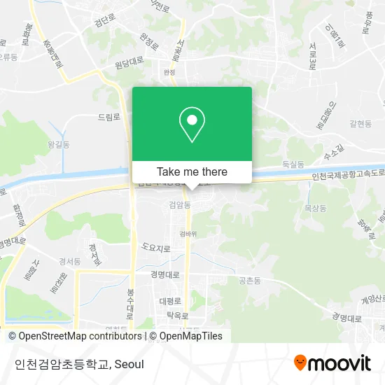 인천검암초등학교 map