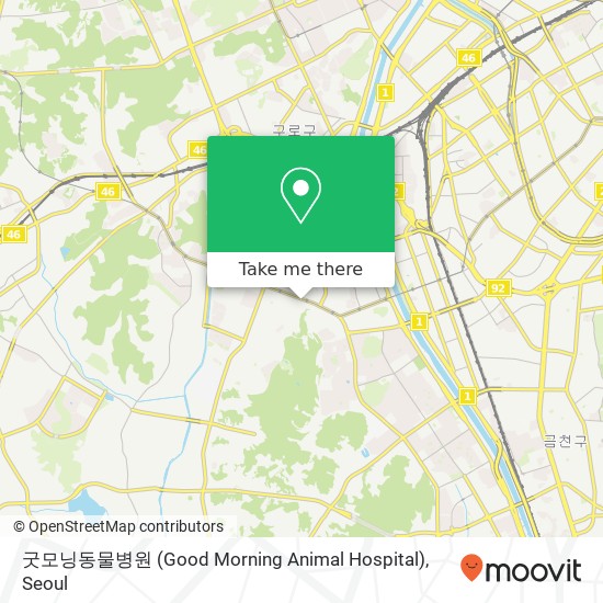 굿모닝동물병원 (Good Morning Animal Hospital) map
