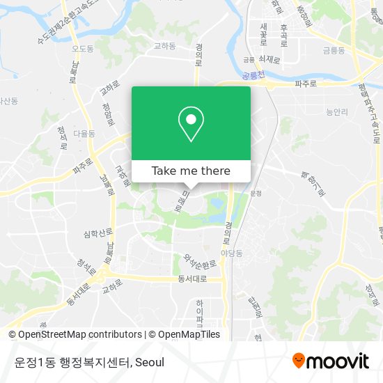운정1동 행정복지센터 map