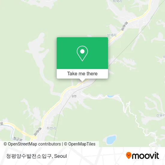 청평양수발전소입구 map