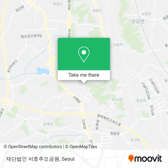 재단법인 서호추모공원 map