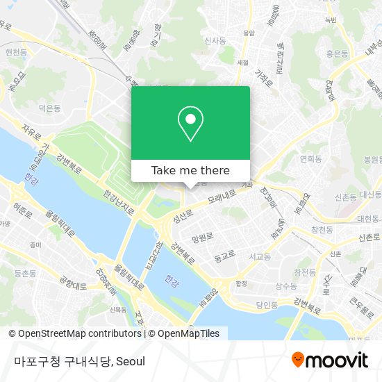 마포구청 구내식당 map