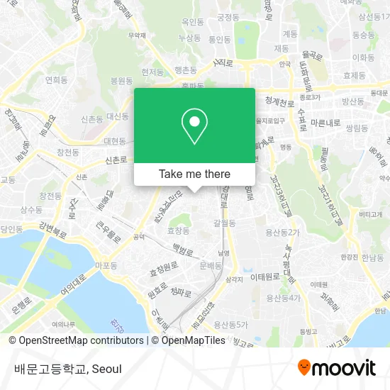 배문고등학교 map