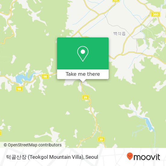 턱골산장 (Teokgol Mountain Villa) map