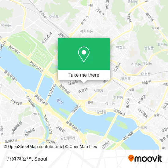 망원전철역 map
