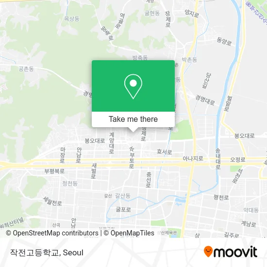 작전고등학교 map