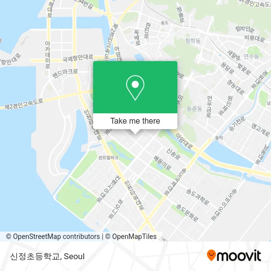 신정초등학교 map