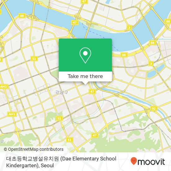 대초등학교병설유치원 (Dae Elementary School Kindergarten) map