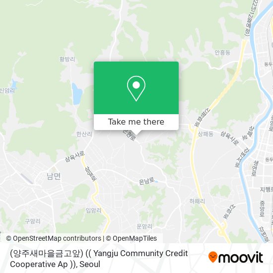 (양주새마을금고앞) (( Yangju Community Credit Cooperative Ap )) map