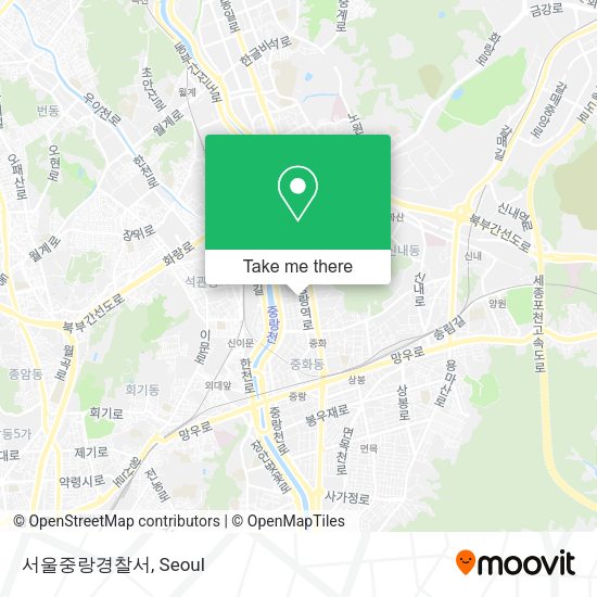 서울중랑경찰서 map