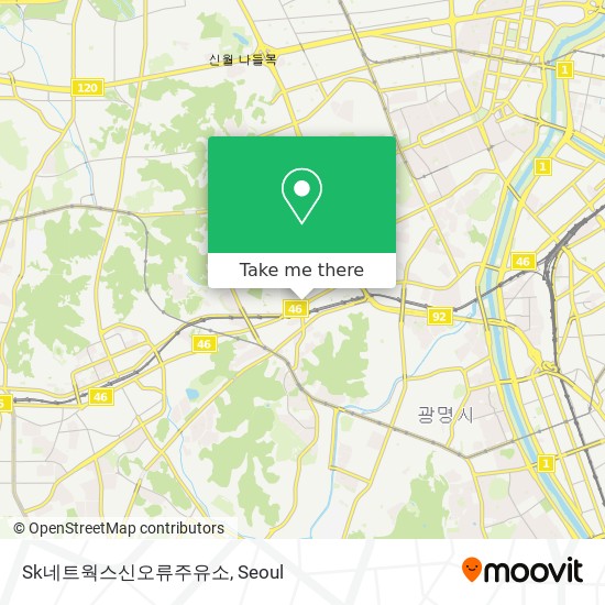 Sk네트웍스신오류주유소 map