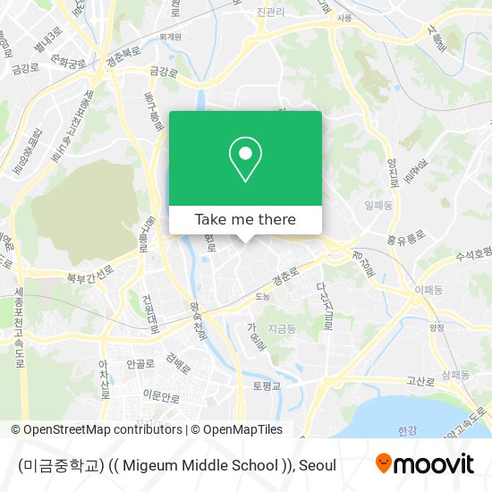 (미금중학교) (( Migeum Middle School )) map