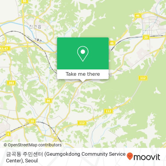 금곡동 주민센터 (Geumgokdong Community Service Center) map