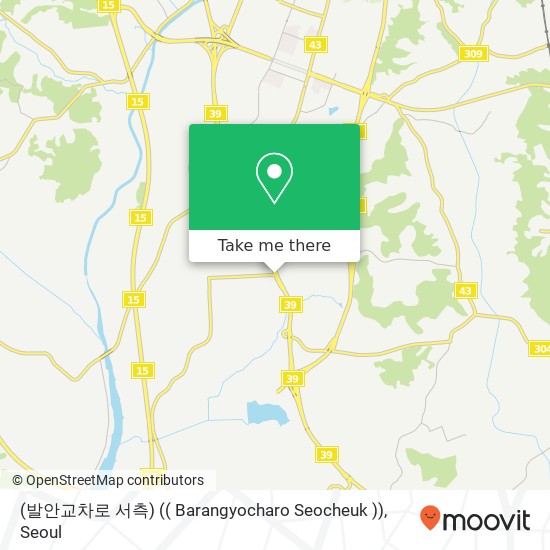 (발안교차로 서측) (( Barangyocharo Seocheuk )) map