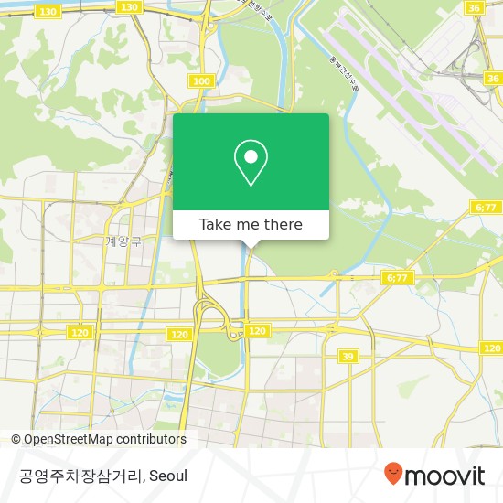 공영주차장삼거리 map